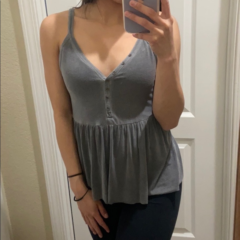 American Eagle Grey Tank Top🤍